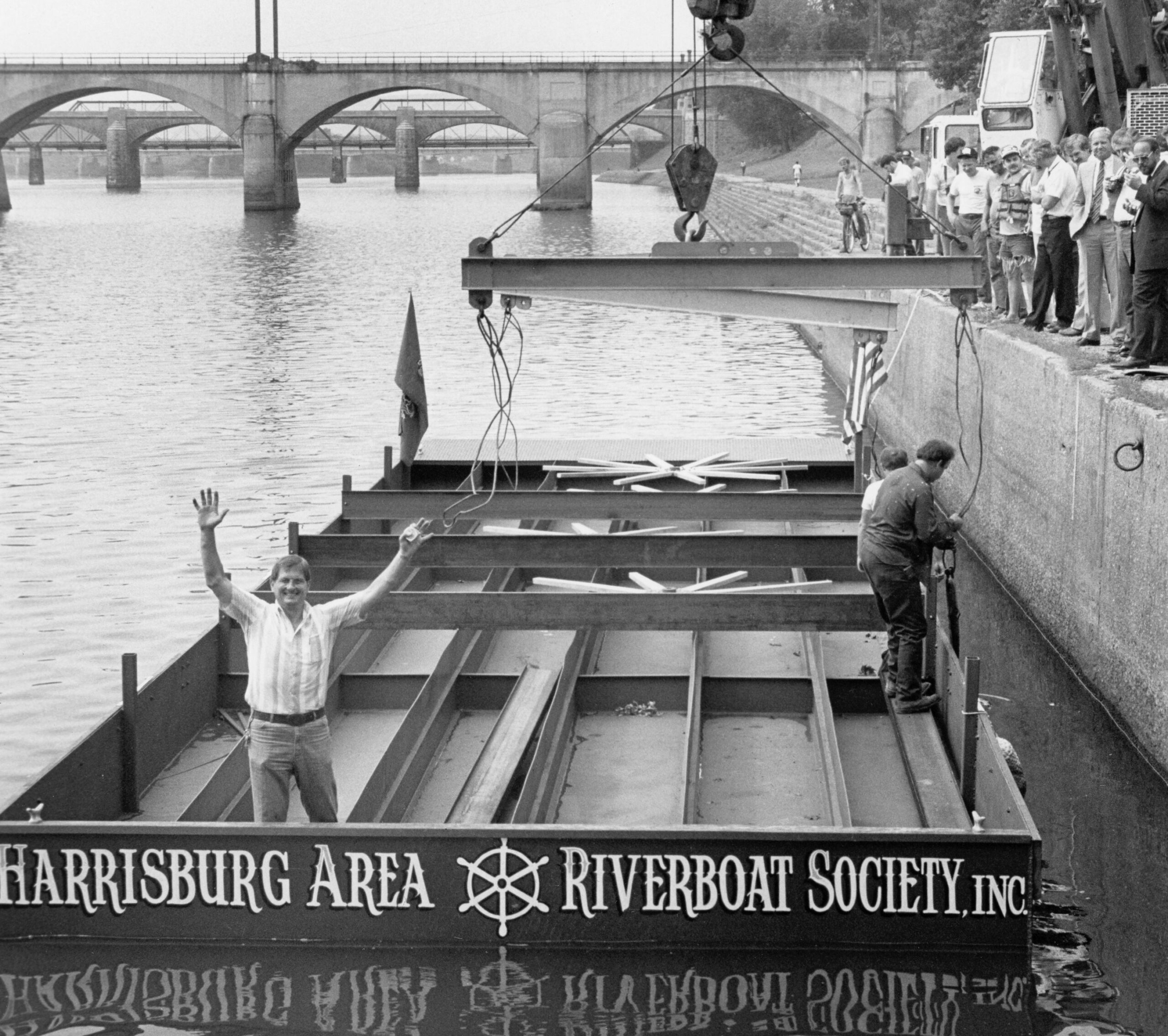 The Pride of the Suquehanna being built in 1985